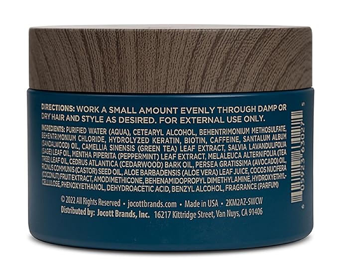 Blackstone Men's Grooming Hair Thickening Pomade - Pliable Hold with Matte Finish | Paraben & Cruelty-Free | Made in USA, Sea + Surf Scent (4 Oz, 2 Pack)