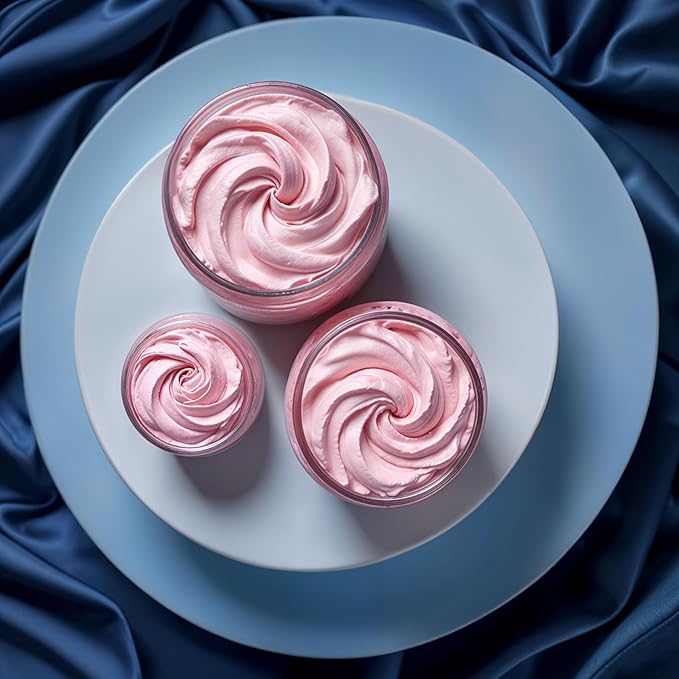 Body Butter Blend: Natural Shea, Cocoa, & Mango w/Jojoba Oil for Radiant Skin and Beard | Moisturizing (8 Oz, Cotton Candy)