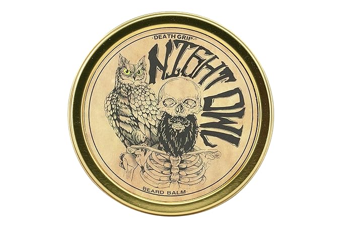Night Owl Beard Balm | Mens Grooming Balm For Beard & Mustache Moisturizing | 2 Ounce (Unscented) by Death Grip