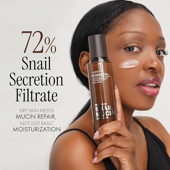 LABIOTTE Premium Snail Mucin Emulsion | Korean Skin Care Emulsion for Women & Men w/ 72% Snail Mucin Essence | Hypoallergenic Balancing Emulsion | Hydrating Moisturizer Emulsion (5.07 fl oz)