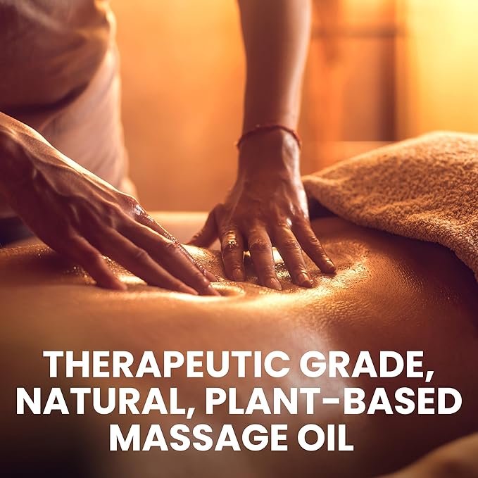 Sore Muscle Massage Oil for Massage Therapy with Arnica, Eucalyptus & Tea Tree Oil Blend for Deep Muscle Relief, Recovery, Softens Skin & Anti-Cellulite Massage for Professional & Home Use.