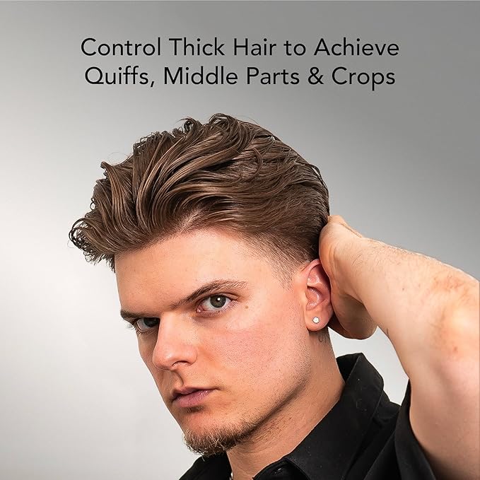 BluMaan Heavy Hold Clay - Men's Extra Strong Hold Hair Clay Creates Texture and Volume (2.5 oz) - Natural Matte Finish with Organic Oils - Controls Coarse,Thick, Unruly Hair