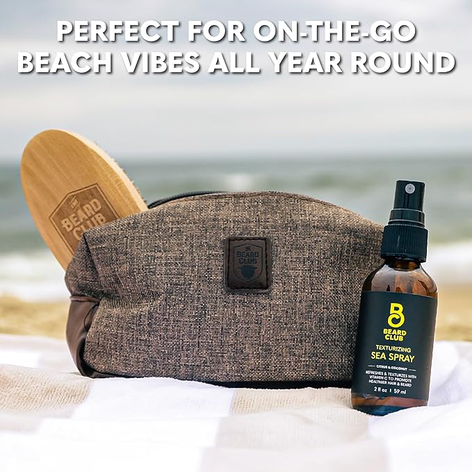 Beard Club Sea Salt Texture Spray for Men & Women - Thickening, Volumizing, Curl-Defining for All Hair Types - Paraben, Sulfate, Alcohol-Free
