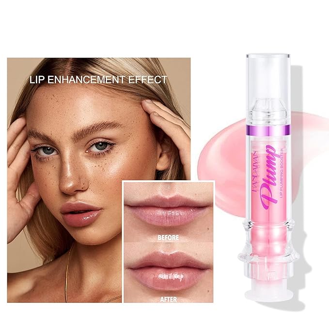 Natural Spicy Lip Plumping Booster Lip Plumping Oil，Lip Plumper Gloss, Ultra-Hydrating & Nourishing Plump and Pout Lip Plumper, Glossy Finish Fuller Lip Plumping Lip Gloss for Women Girls(05#)