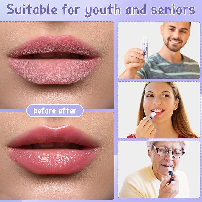 Fumete 50 Pcs Suicide Prevention Awareness Lip Balm Bulks Purple Teal Ribbon Lip Balm Mental Health Care Gift for Suicide Prevention Awareness Inspirational Favor Charity Campaign Supplies