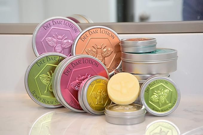 Bee Bar Honey House Naturals Duo – Sweet Honey – Small .6 ounce & Large 2 ounce (Honey)