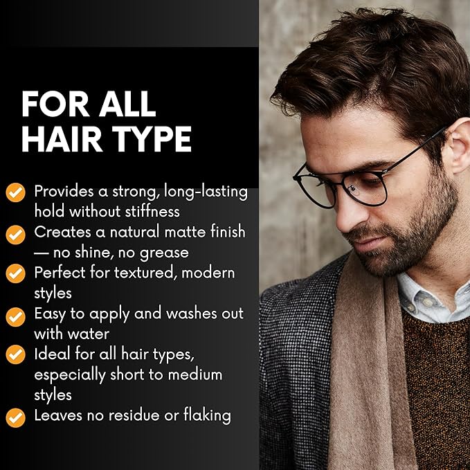 Morfose Barber Wax,(5.30 Ounce (Pack of 1), Medium Hold, Premium Hair Styling Wax for Men, Natural Shine, Easy Application, Ideal for Various Styles, Long-Lasting, Water-Soluble, Pleasant Fragrance