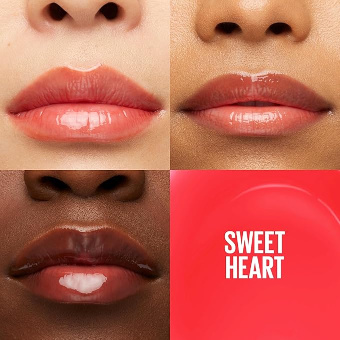 Maybelline New York Lifter Gloss Hydrating Lip Gloss with Hyaluronic Acid, Sweetheart, Sheer Red, 1 Count