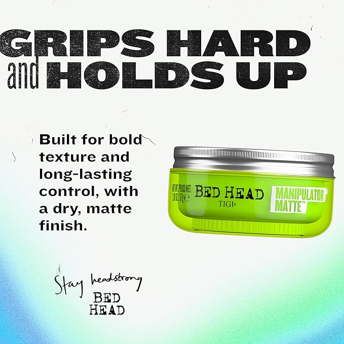 TIGI Bed Head Manipulator Matte Hair Wax Paste with Strong Hold 2.01 oz