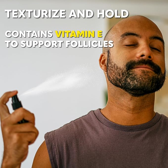 Beard Club Sea Salt Texture Spray for Men & Women - Thickening, Volumizing, Curl-Defining for All Hair Types - Paraben, Sulfate, Alcohol-Free