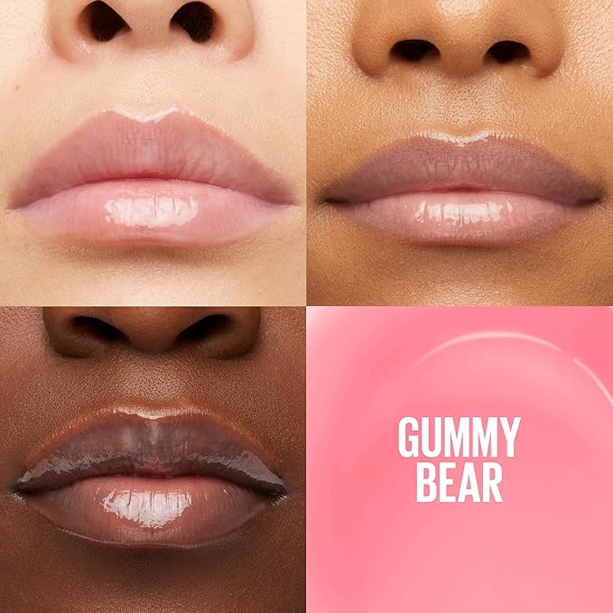 Maybelline New York Lifter Gloss Hydrating Lip Gloss with Hyaluronic Acid, Gummy Bear, Sheer Light Pink, 1 Count
