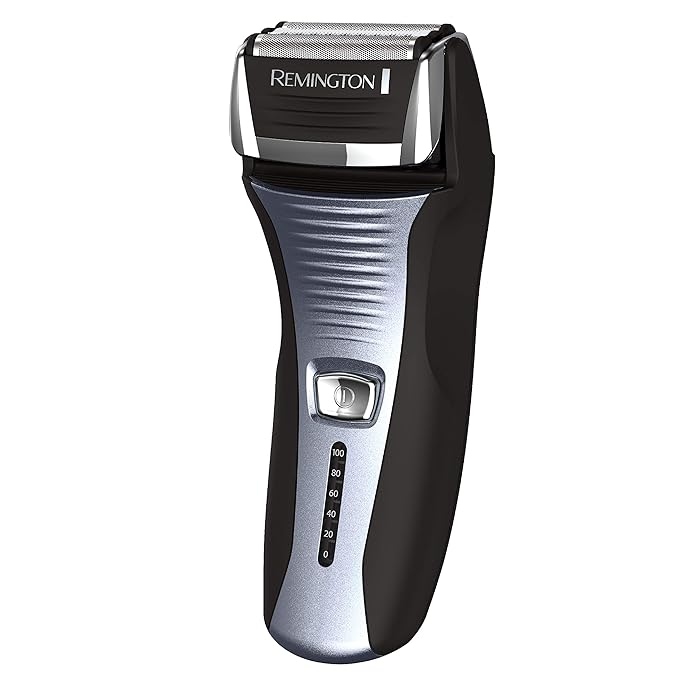 Remington F5 Power Series Foil Shaver, Electric Razor for Men, Cordless Rechargeable with Pop Up Trimmer, Pivot & FlexFoil Technology, Lightweight Handheld Design, Black