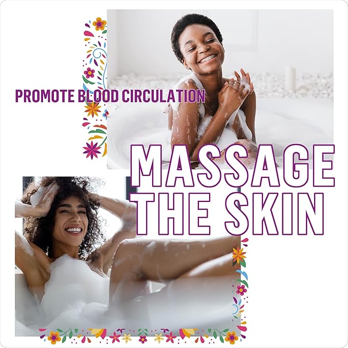 Bath Mitt - Exfoliating Glove, Honeycomb Body Scrubber,Massage Body Scrub Gloves for Home Spa,Mitt Sponges for Cleaning Body,Deep and Gentle,Fast foaming (Purple(Softer,Small Size))