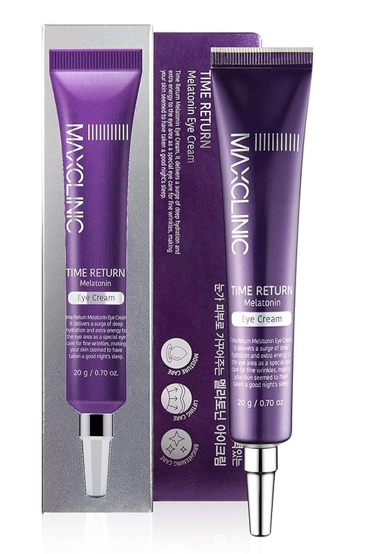 Time Return Melatonin Eye Cream for Dark Circles & Fine Lines | Clarifying Eye Cream for Bags Under Eyes | Firming Eye Cream for Fine Lines| Moisturizing Eye Cream for Eye Care (0.70 oz)