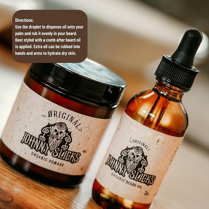 Organic Beard Oil | Moisturize, Soften, Promote Hair Growth, Reduce Itch (US Made, Veteran Owned Handcrafted with Clean Ingredients), Rugged