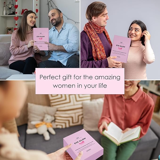 Under Eye Patches For Puffy Eyes (40 Sets) With Bonus Lip Masks - Under Eye Patches for Dark Circles and Puffiness - Under Eye Mask Treatment - Hydrating 4 Flavors Eye Masks - Reduce Dark Circles