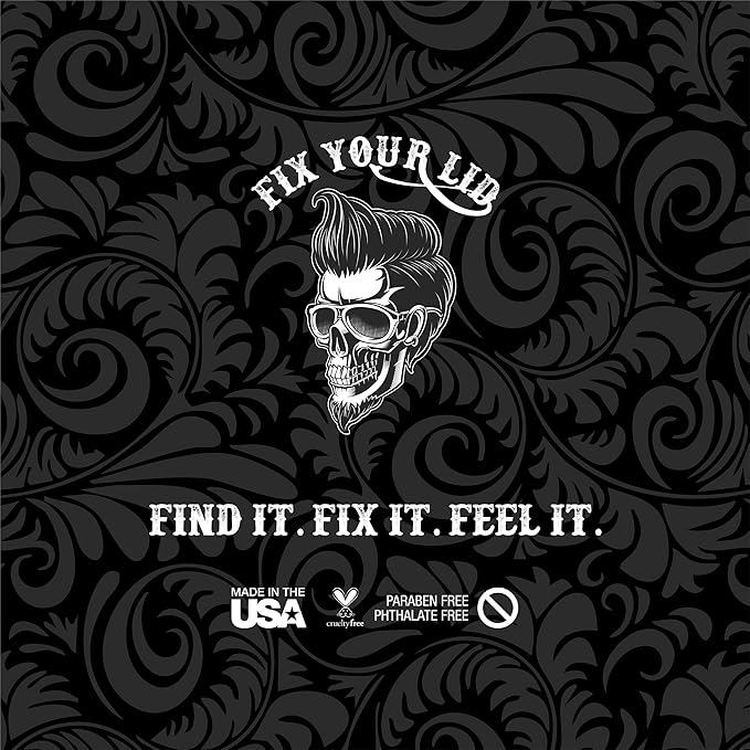 Fix Your Lid Hair Pomade for Men - Water Based Pomade Medium Hold High Shine - Easy to Wash Out - All Hair Types - 3.75oz