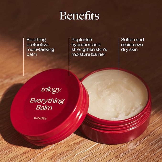 Trilogy Everything Balm, 1.5 Fl Oz - For All Skin Types - Multipurpose Beauty Balm With Rosehip, Marula & Evening Primrose - Made in New Zealand