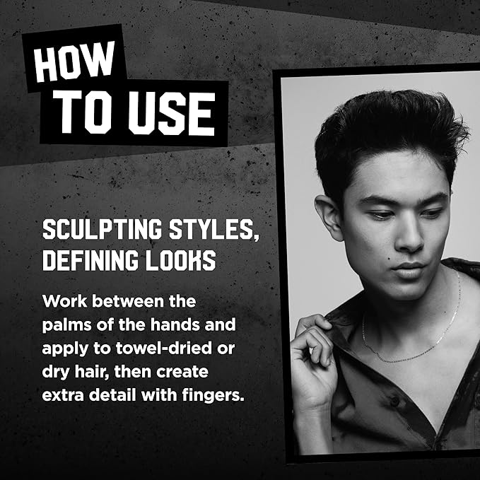 TIGI Bed Head for Men Matte Separation Workable Wax - Use for Strong Hold - For Men's Hairstyles - Use on Damp or Dry Hair - Premium Strong Hold Hair Wax - 3 oz (2 Pack)