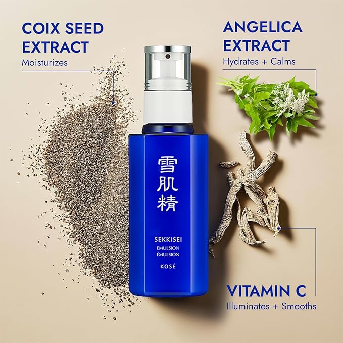 SEKKISEI Emulsion, Lightweight Hydrating Facial Moisturizer, 4.7 Ounce