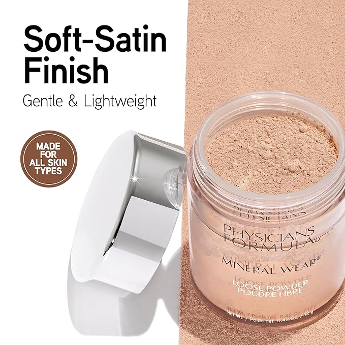 Physicians Formula Mineral Wear Talc-Free Loose Powder Creamy Natural, Dermatologist Tested, Clinically Tested