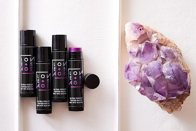 Love + Sage Ultra Violet Lip Balm (Purple tint)