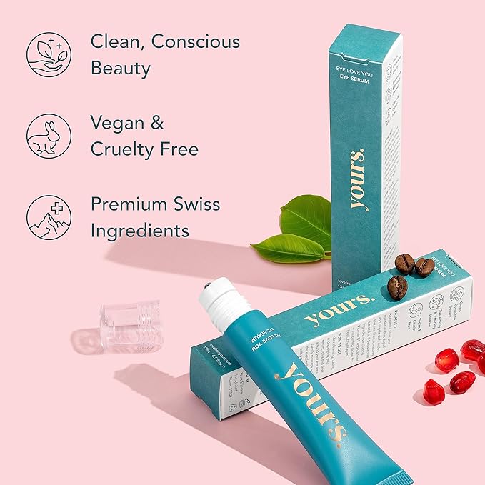 YOURS Eye Serum with Caffeine & Antioxidants | Hydrates and Brightens Under Eye Area | Restores Skin Firmness and Reduces Appearance of Fine Lines