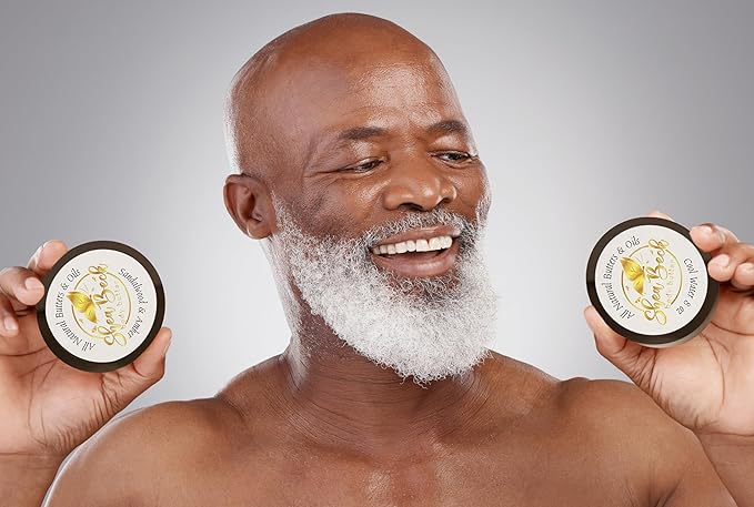 Body Butter Blend: Natural Shea, Cocoa, & Mango w/Jojoba Oil for Radiant Skin and Beard | Moisturizing (Bali Mango)