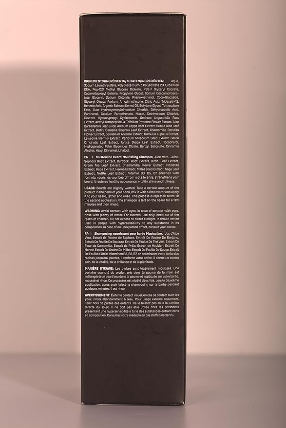 Beard Wash Shampoo, Tea Tree Oil & Argan Oil Anti-Dandruff, Anti-Itching Shampoo for Men (4 Package)