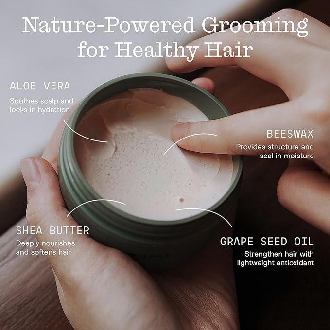 Firsthand Supply All-Purpose Hair Pomade - Clean & Non-toxic Hair Care Ingredients - Gives a Low Shine, Shape and Firm Hold To Your Hair - 3oz (88ml)