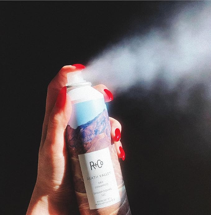 R+Co Death Valley Dry Shampoo Travel Size | Lightweight No Residue Spray for Oil Control and Volume Boost | TSA Approved | Vegan + Cruelty-Free | Pack of 2