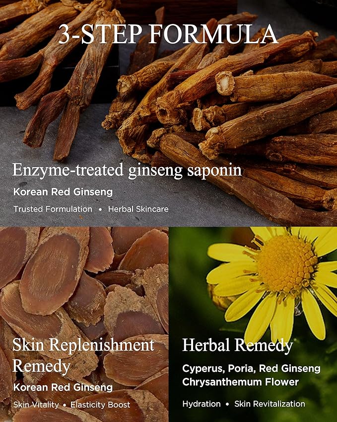 Bon Yeon Jin Korean Red Ginseng Face Emulsion Lotion for Dry Skin Deep Hydrating Anti-Aging Fiming with Ceramide, Hyaluronic Acid and Shea Butter for Women & Men 5.41 fl.oz.