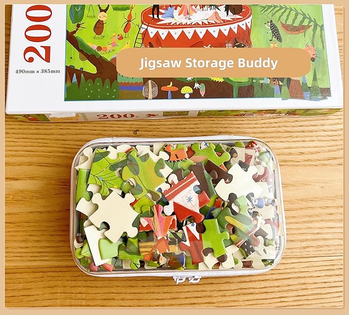 Clear Hard Shell Zipper Case, Upgraded Thicker Transparent Plastic Bins for Organizing, See Through Zipper Pouches Makeup Case, Lidded Storage Bins Organizer for Storage Cosmetics (S+S)