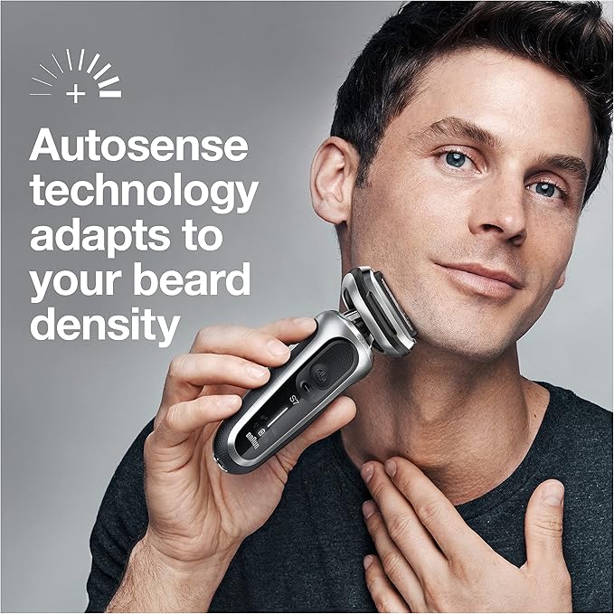 Braun Electric Razor for Men, Series 7 360 Flex Head Foil Shaver with Precision Beard Trimmer, Rechargeable, Wet & Dry and Travel Case, Black, 5 Piece Set