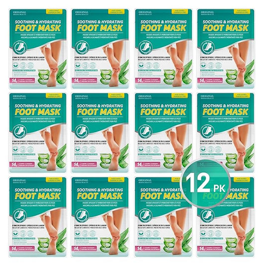 Original Derma Beauty 12 pairs Moisturizing Foot Mask Foot Spa Foot care (Aloe)