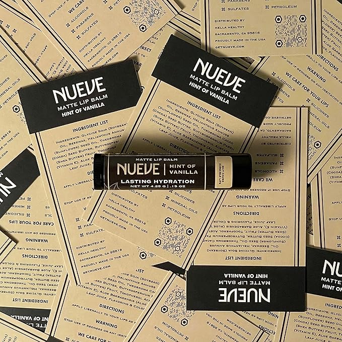 Lip Balm, Long-Lasting, Moisturizing Formula, Nourishing Lip Care, 100% Natural, Hint of Vanilla, Matte Finish (3)