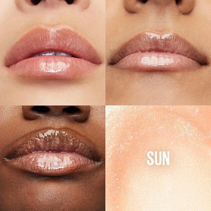 Maybelline Lifter Gloss, Hydrating Lip Gloss with Hyaluronic Acid, Sun, Clear Neutral, 0.18 Ounce