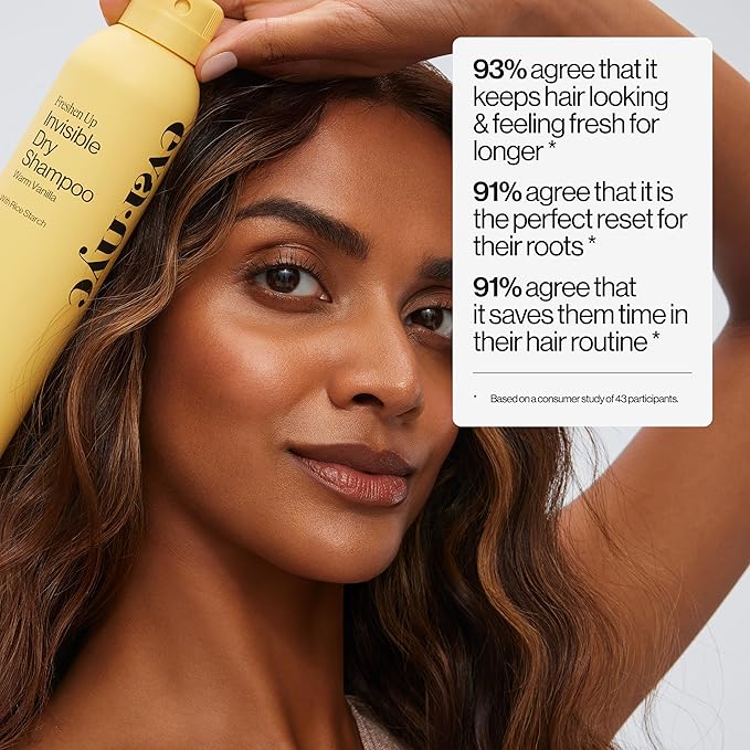 Eva NYC Invisible Dry Shampoo Spray Value Size - Oil-Absorbing, Removes Odor & No White Cast - Freshen Up Dry Shampoo For Women - For Light, Dark + Oily Hair - Warm Vanilla Scent - 7.3 oz