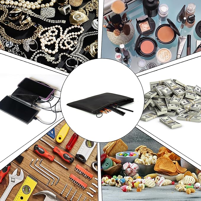 20 Pieces Mesh pouch, Mesh Makeup Bag Portable Makeup Pouch Travel Toiletry Bag for Makeup Organizer Home Office Travel Accessories, Mesh Cosmetic Bag with Zipper