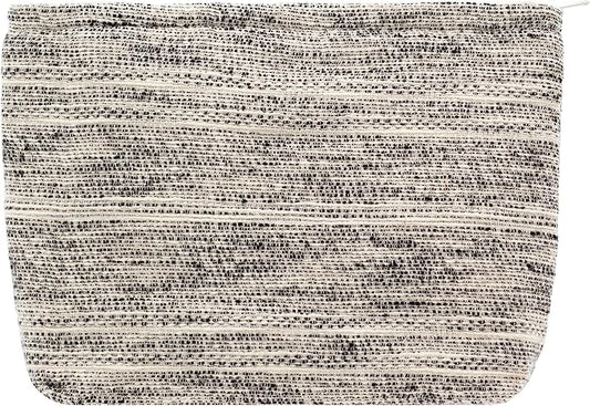 Makeup Bags for Purse Zipper Cosmetic Pouch Large Travel Canvas Make Up Organizer Tool Pouch for Women and Girls,Ripple Grey